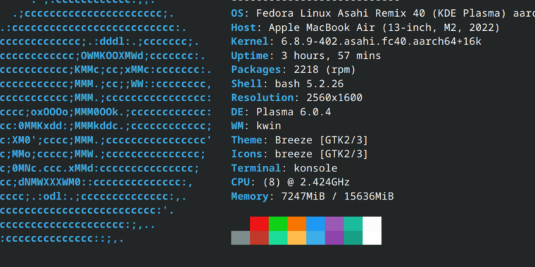 Fedora Asahi Remix 40: Linux on Apple Silicon