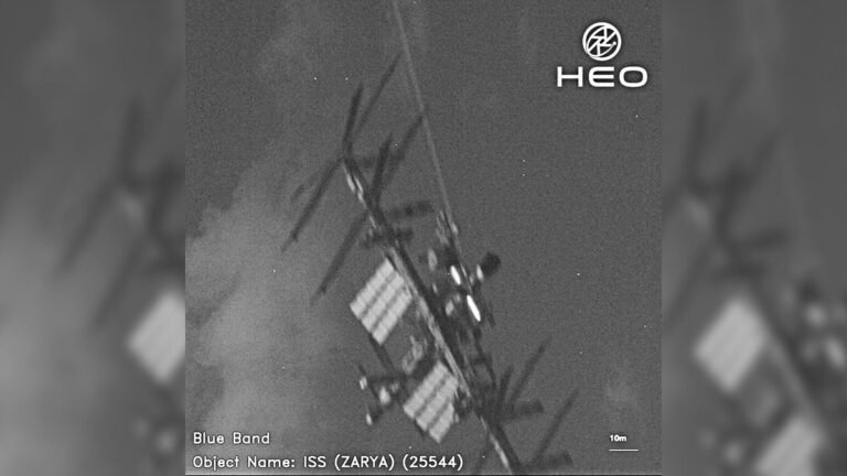 Satellite Captures Stunning Image of International Space Station