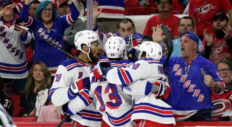 Rangers take 3-0 lead over Hurricanes in playoffs