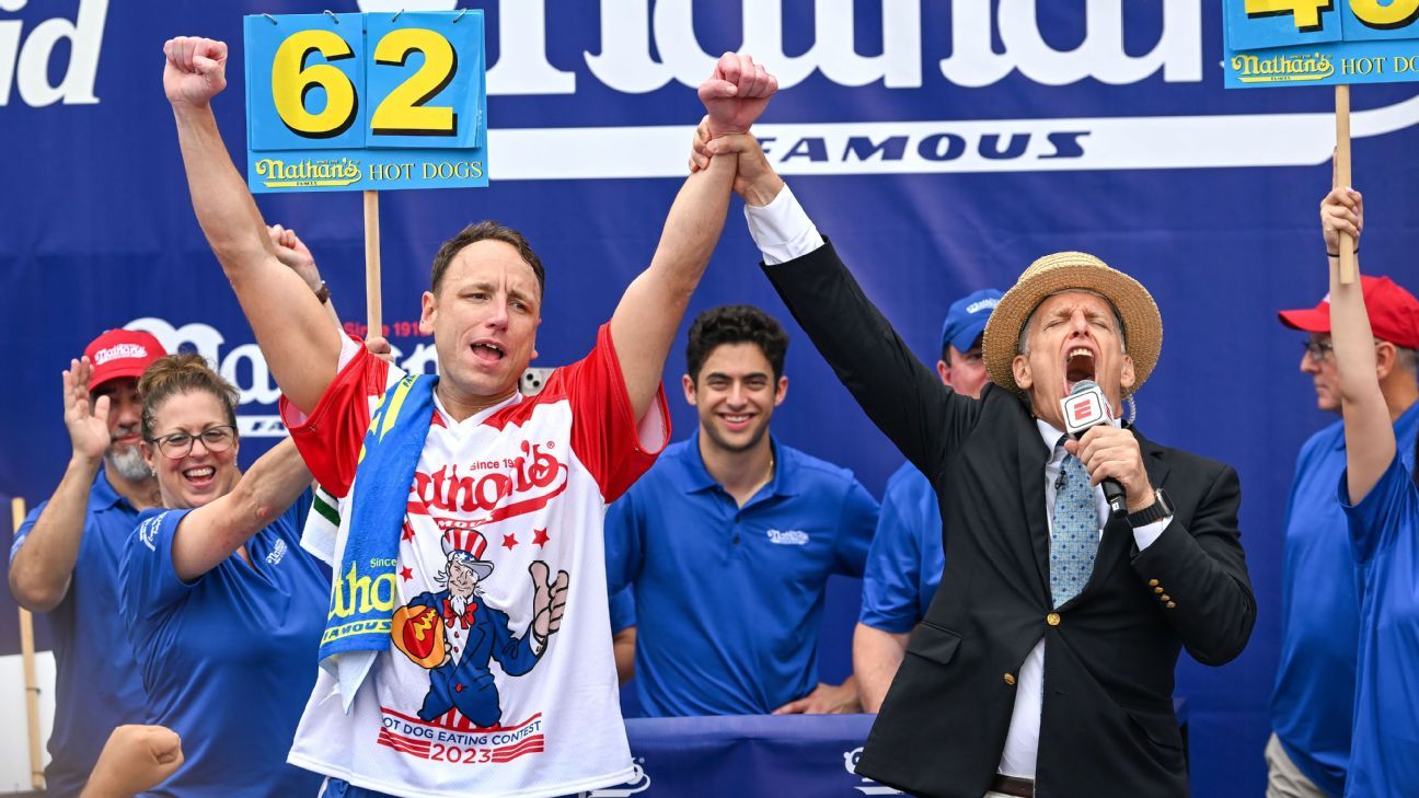 Joey Chestnut to miss Nathan’s Hot Dog Eating Contest