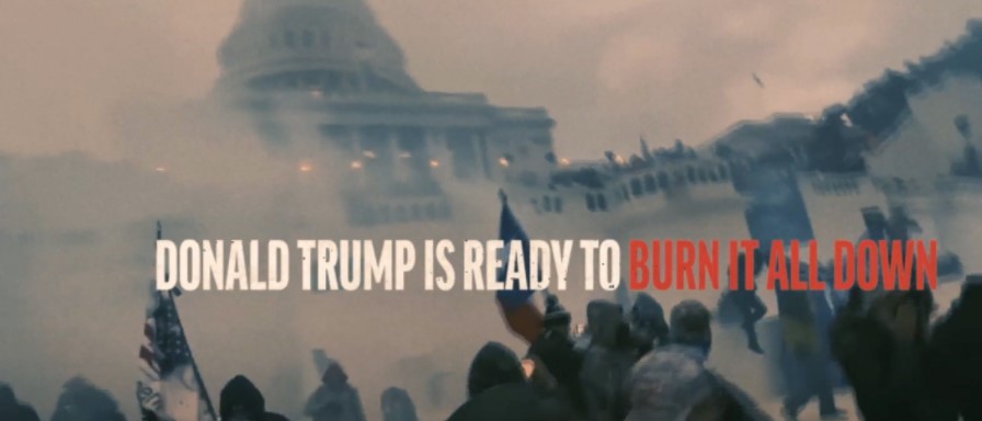 Biden campaign ad highlights Trump’s support for 1/6 insurrectionists.