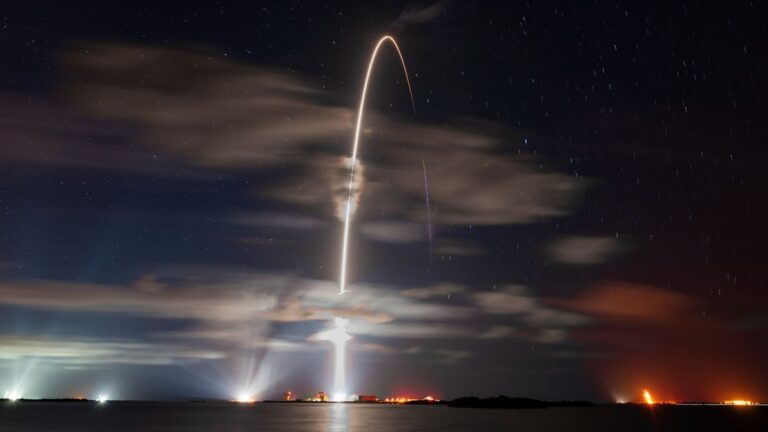 SpaceX launches more Starlink satellites.