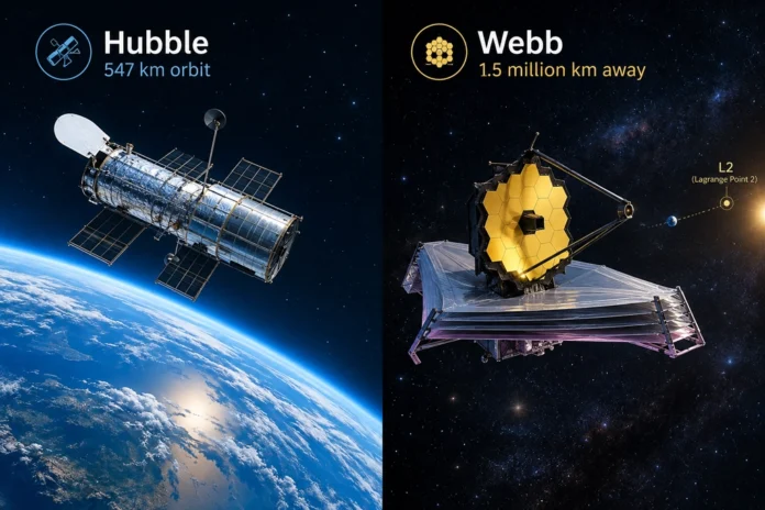 Hubble and JWST Discoveries: How the Two Telescopes Compare Hubble and JWST Discoveries: How the Two Telescopes Compare
